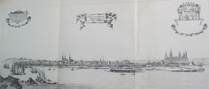 Helsingør fra omkring slutningen af 1500-tallet og første del af 1600-tallet. Fra Resens Billedatlas.